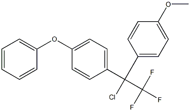 1-Chloro-1-(4-phenoxyphenyl)-1-(4-methoxyphenyl)-2,2,2-trifluoroethane 구조식 이미지