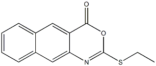 2-Ethylthio-4H-naphth[2,3-d][1,3]oxazin-4-one Structure