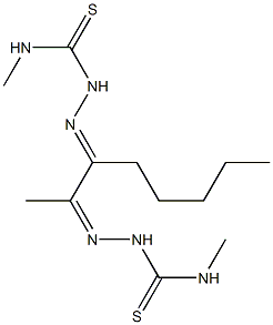 2,3-Octanedione bis(4-methyl thiosemicarbazone) 구조식 이미지