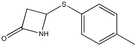 4-(p-Tolylthio)azetidin-2-one 구조식 이미지