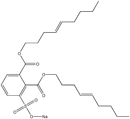 3-(Sodiosulfo)phthalic acid di(4-nonenyl) ester 구조식 이미지