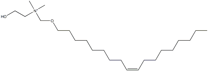 2-Hydroxy-N,N-dimethyl-N-[[[(9Z)-9-octadecenyl]oxy]methyl]ethanaminium Structure