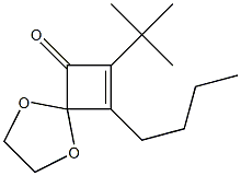 8-Butyl-7-tert-butyl-1,4-dioxaspiro[4.3]oct-7-en-6-one Structure