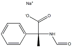 (-)-N-Formyl-2-phenyl-L-alanine sodium salt 구조식 이미지