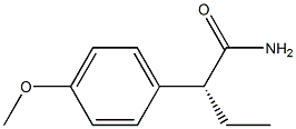[R,(-)]-2-(p-Methoxyphenyl)butyramide 구조식 이미지