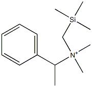 1-Phenyl-N-(trimethylsilylmethyl)-N,N-dimethylethanaminium Structure