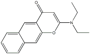 2-Diethylamino-4H-naphtho[2,3-b]pyran-4-one Structure