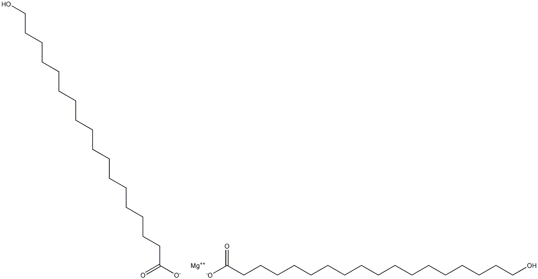 Bis(18-hydroxystearic acid)magnesium salt Structure