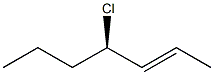 [2E,4R,(-)]-4-Chloro-2-heptene 구조식 이미지