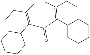 Cyclohexyl(2-methyl-1-butenyl) ketone 구조식 이미지