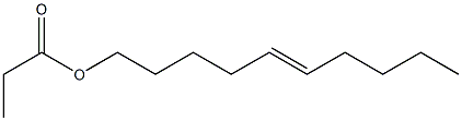 Propionic acid 5-decenyl ester Structure