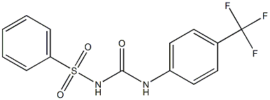 1-(4-Trifluoromethylphenyl)-3-(phenylsulfonyl)urea 구조식 이미지