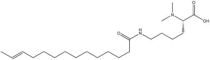 N6-(12-Tetradecenoyl)-N2,N2-dimethyllysine Structure