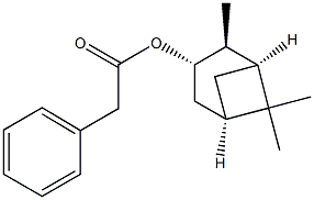 Phenylacetic acid [(1S,2S,3S,5R)-2,6,6-trimethylbicyclo[3.1.1]heptan-3-yl] ester 구조식 이미지