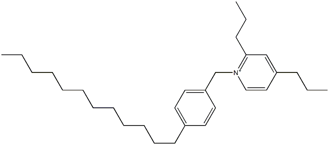 1-(4-Dodecylbenzyl)-2,4-dipropylpyridinium Structure