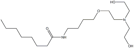 N-[4-[2-[Bis(2-hydroxyethyl)amino]ethoxy]butyl]octanamide 구조식 이미지