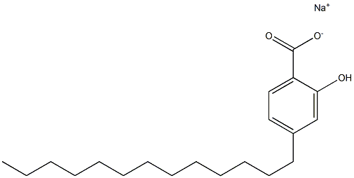4-Tridecyl-2-hydroxybenzoic acid sodium salt Structure