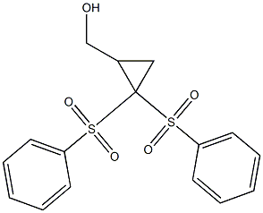 2,2-Bis(phenylsulfonyl)cyclopropanemethanol 구조식 이미지