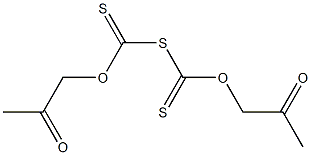 Acetyl[methoxy(thiocarbonyl)] sulfide 구조식 이미지