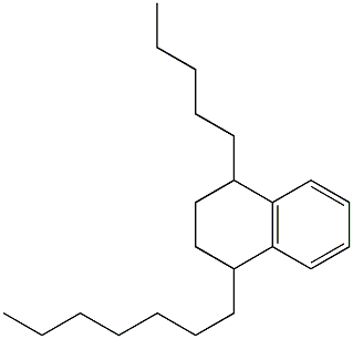 1-Heptyl-4-pentyl-1,2,3,4-tetrahydronaphthalene Structure