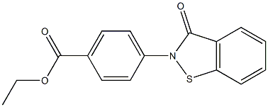 2-[4-(Ethoxycarbonyl)phenyl]-1,2-benzisothiazol-3(2H)-one Structure