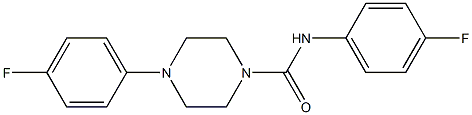 N,4-Bis(p-fluorophenyl)-1-piperazinecarboxamide 구조식 이미지