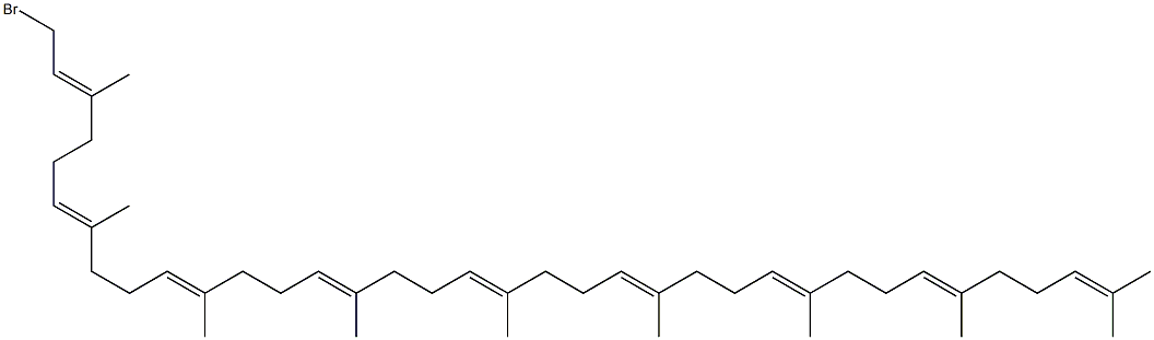 1-Bromo-3,7,11,15,19,23,27,31,35-nonamethyl-2,6,10,14,18,22,26,30,34-hexatriacontanonaene Structure