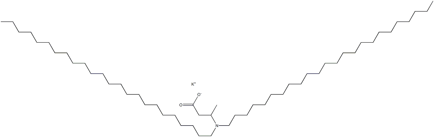 3-(Ditetracosylamino)butyric acid potassium salt Structure