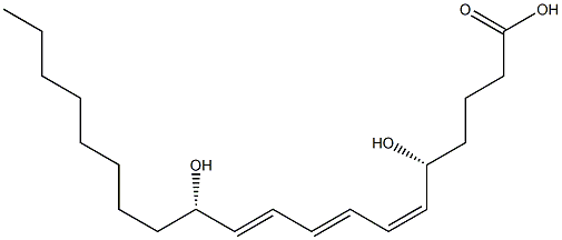 (5R,6Z,8E,10E,12S)-5,12-Dihydroxy-6,8,10-icosatrienoic acid 구조식 이미지