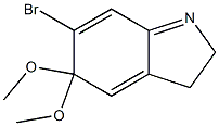 6-Bromo-3,5-dihydro-5,5-dimethoxy-2H-indole Structure