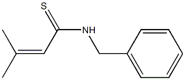 N-Benzyl-3-methyl-2-butenethioamide 구조식 이미지