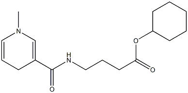 N-(4-Oxo-4-cyclohexyloxybutyl)-1,4-dihydro-1-methyl-3-pyridinecarboxamide Structure