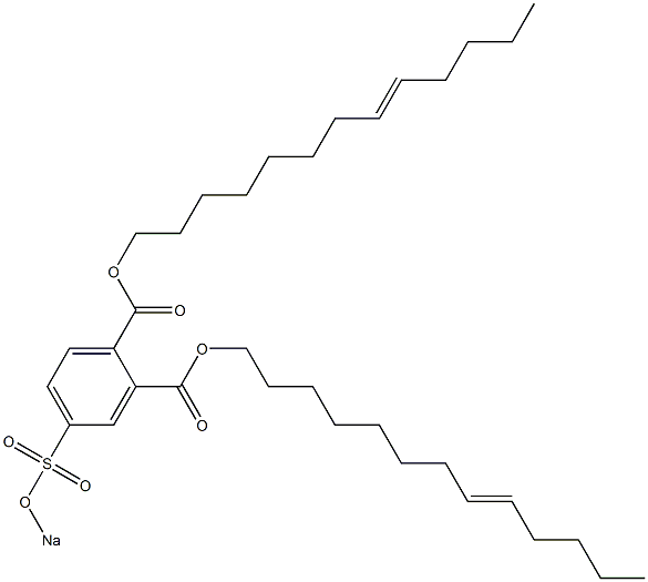 4-(Sodiosulfo)phthalic acid di(8-tridecenyl) ester 구조식 이미지