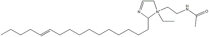 1-[2-(Acetylamino)ethyl]-1-ethyl-2-(11-hexadecenyl)-3-imidazoline-1-ium Structure