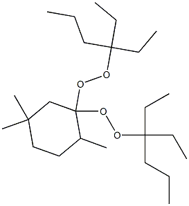 2,5,5-Trimethyl-1,1-bis(1,1-diethylbutylperoxy)cyclohexane Structure