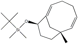 (7R,10R)-10-(tert-Butyldimethylsiloxy)-7-methylbicyclo[5.3.1]undeca-1,5-diene 구조식 이미지