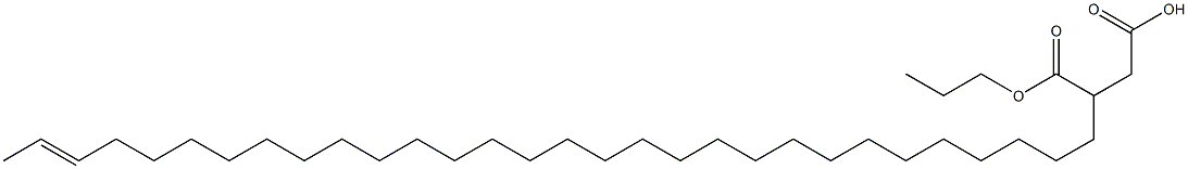 3-(28-Triacontenyl)succinic acid 1-hydrogen 4-propyl ester 구조식 이미지