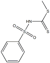 N-(Phenylsulfonyl)dithiocarbamic acid methyl ester 구조식 이미지