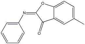2-Phenylimino-5-methylbenzofuran-3(2H)-one Structure