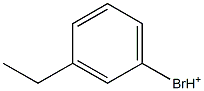 1-Bromo-3-ethylbenzenium Structure