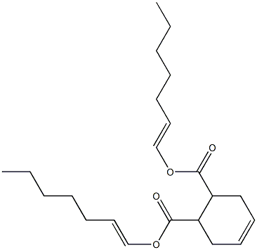 4-Cyclohexene-1,2-dicarboxylic acid bis(1-heptenyl) ester Structure