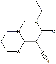 (E)-Cyano[(3-methyl-3,4,5,6-tetrahydro-2H-1,3-thiazin)-2-ylidene]acetic acid ethyl ester Structure