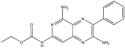 N-[(2,5-Diamino-3-phenylpyrido[3,4-b]pyrazin)-7-yl]carbamic acid ethyl ester 구조식 이미지