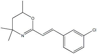 2-[2-(3-Chlorophenyl)ethenyl]-5,6-dihydro-4,4,6-trimethyl-4H-1,3-oxazine Structure