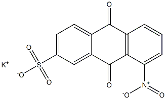 8-Nitro-9,10-dihydro-9,10-dioxoanthracene-2-sulfonic acid potassium salt 구조식 이미지