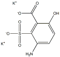 5-Amino-6-sulfosalicylic acid dipotassium salt 구조식 이미지