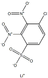 4-Chloro-2,3-dinitrobenzenesulfonic acid lithium salt Structure