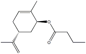 trans-L-Carvyl butyrate 구조식 이미지