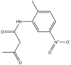 N-(2-Methyl-5-nitrophenyl)acetoacetamide Structure