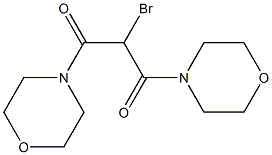 2-Bromo-1,3-dimorpholinopropane-1,3-dione Structure